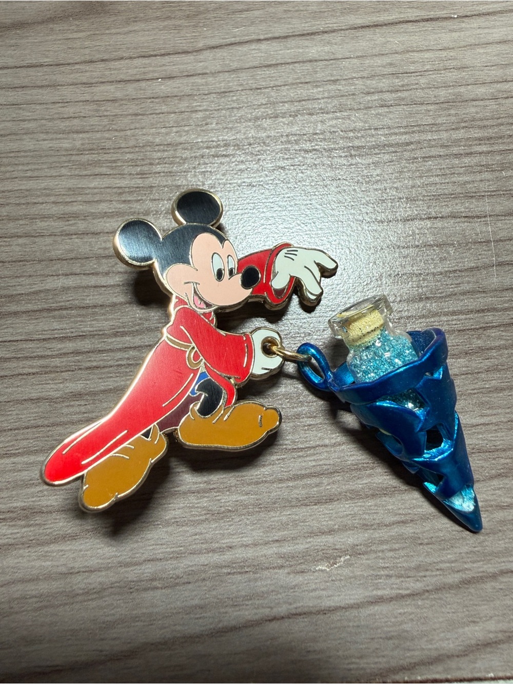 Disney Pins Sorcerer Mickey Mouse Magic Dust Vial Dangler
